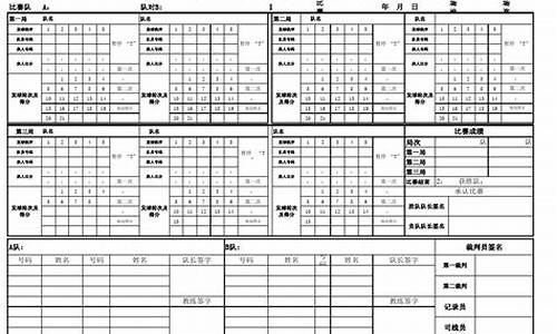 广西气排球比赛计分表_广西气排球比赛规则及裁判员具体手势