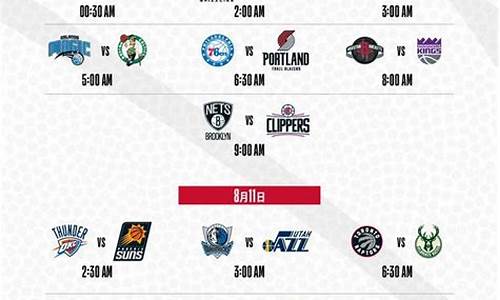 今日nba比赛赛程季后赛_今日nba比赛预告